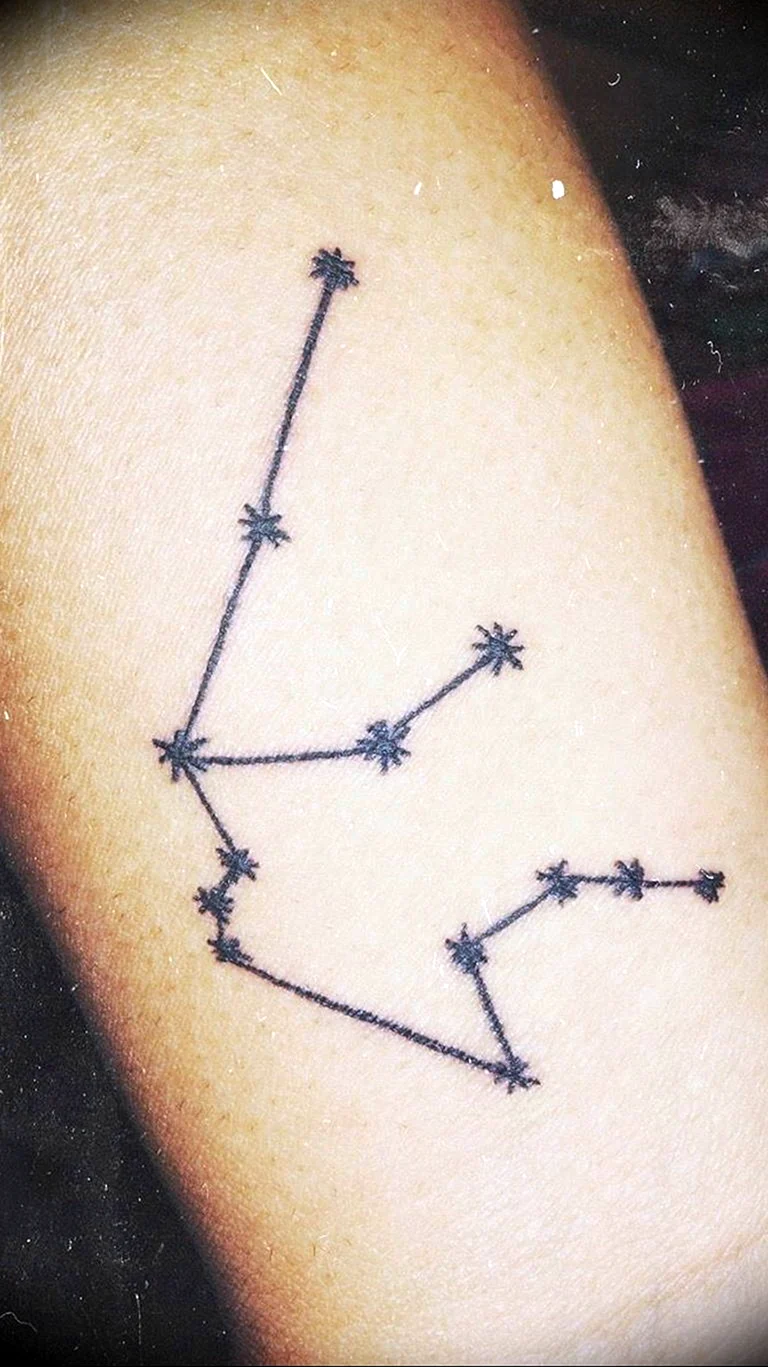 Созвездие Кассиопея тату