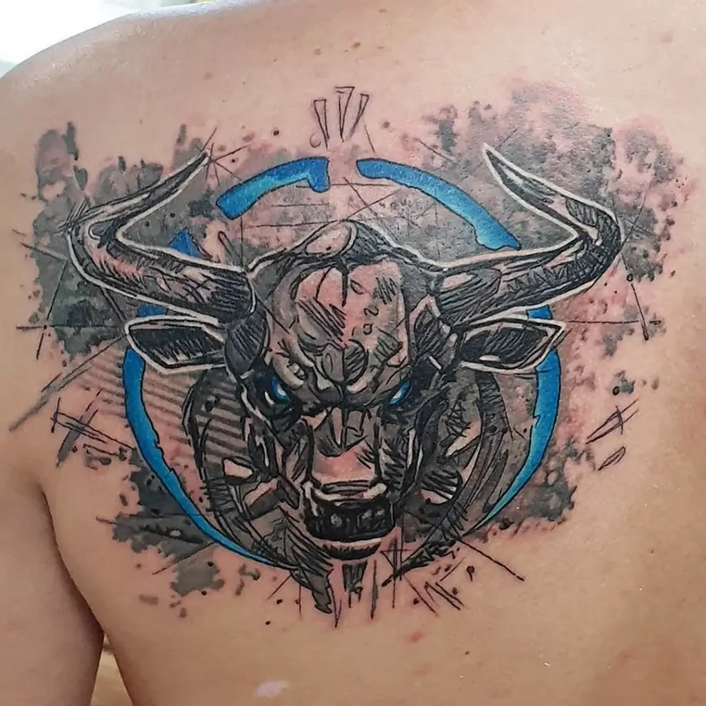 Тату Телец Таурус