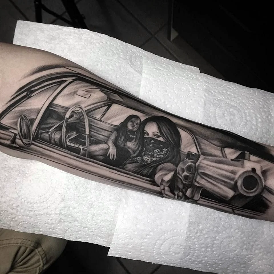 Тату в стиле Чикаго