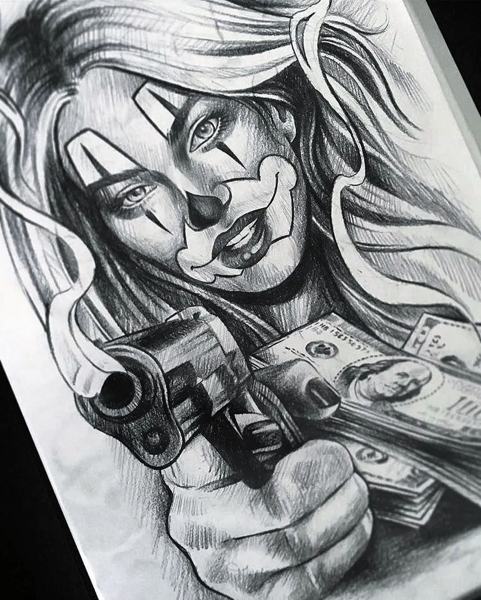 Чикано девушка клоун