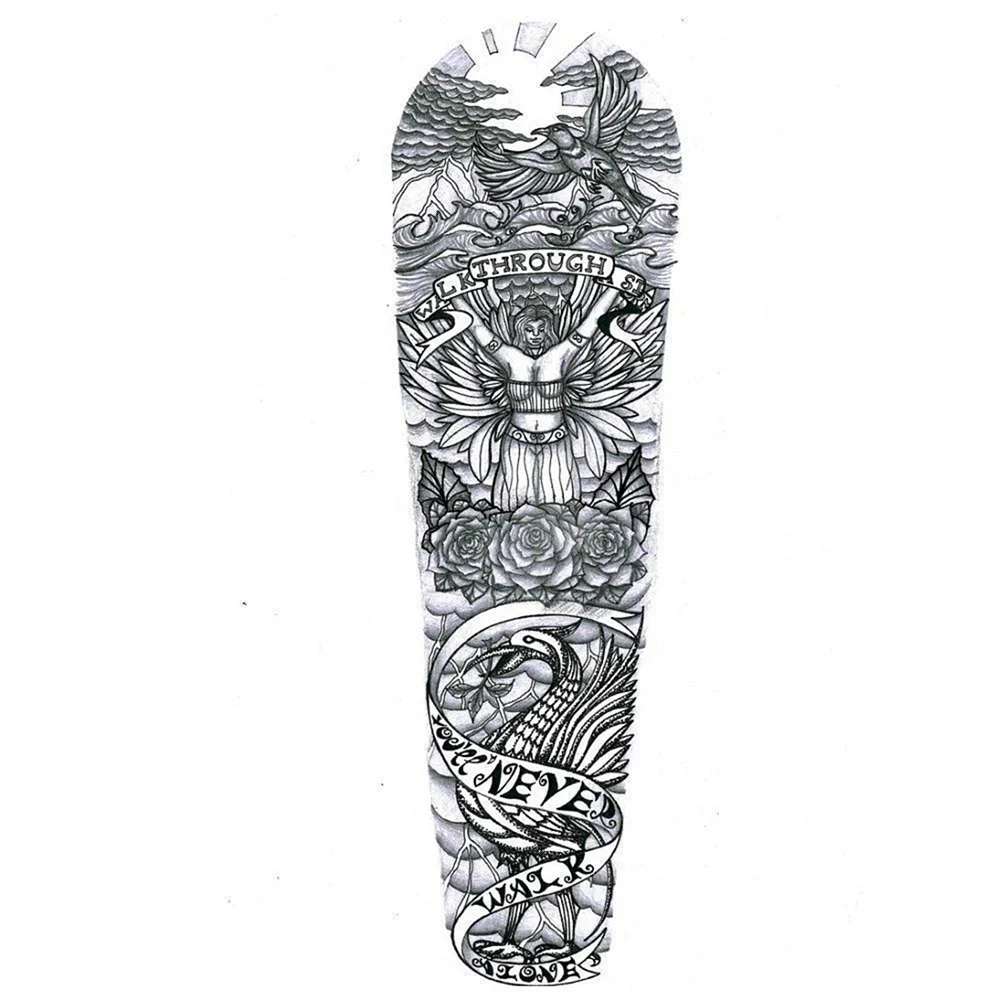 Полурукав тату мужские эскизы