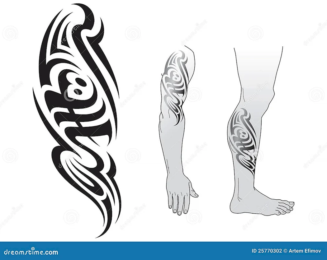 Узоры эскизы на ногу для мужчин