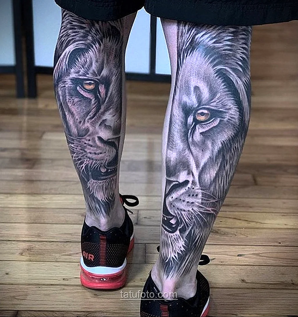 Тату на ноге мужские