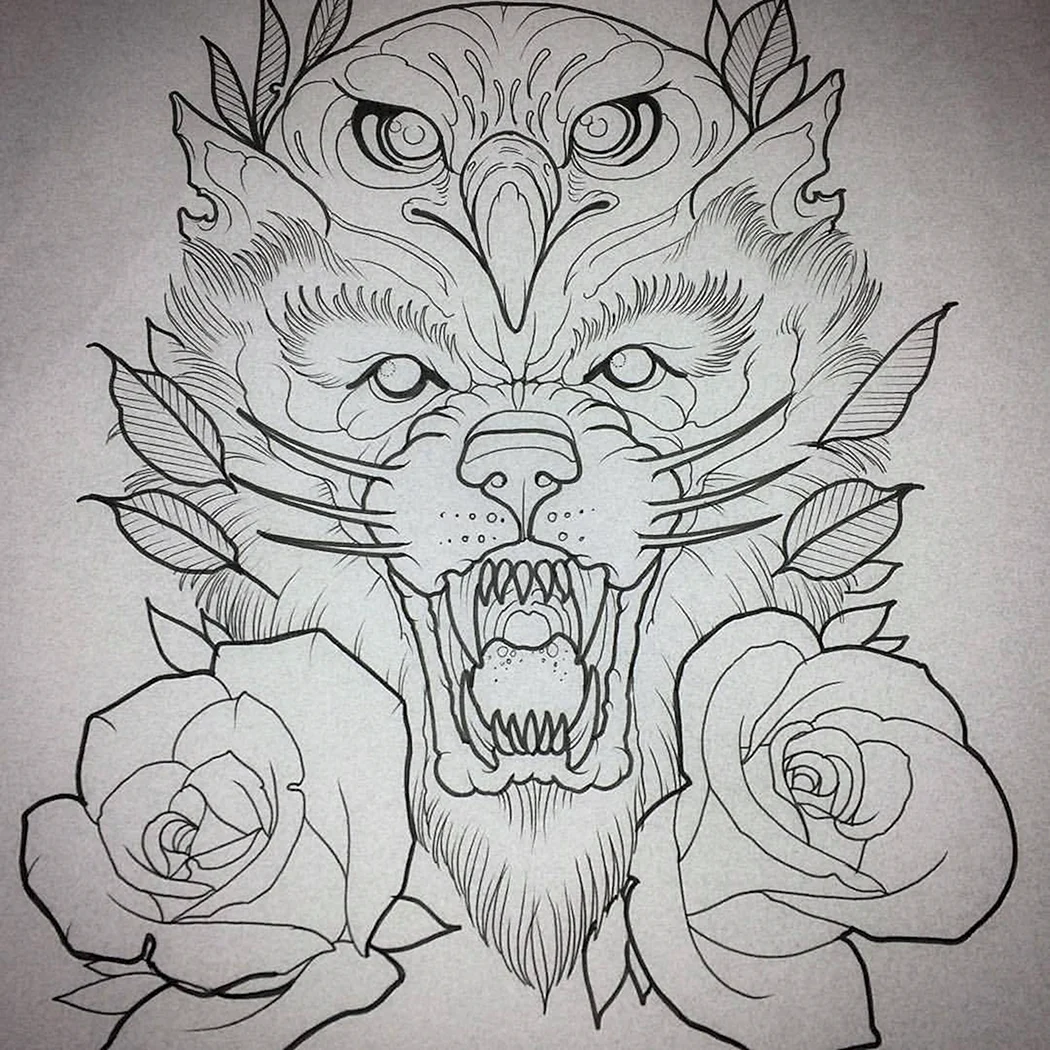 Тату на бедре мужские эскизы