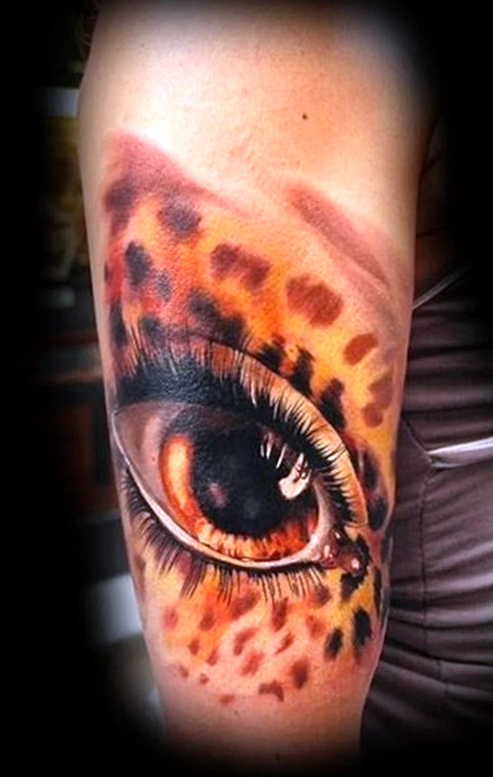 Тату глаза кошки