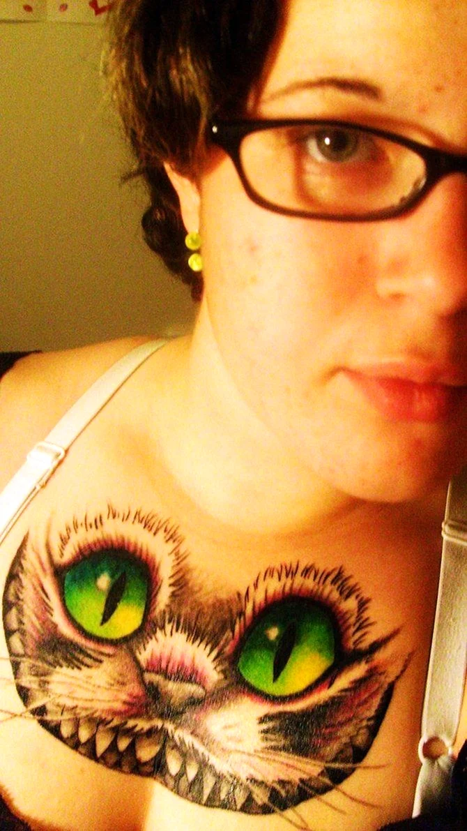 Чеширский кот лицо