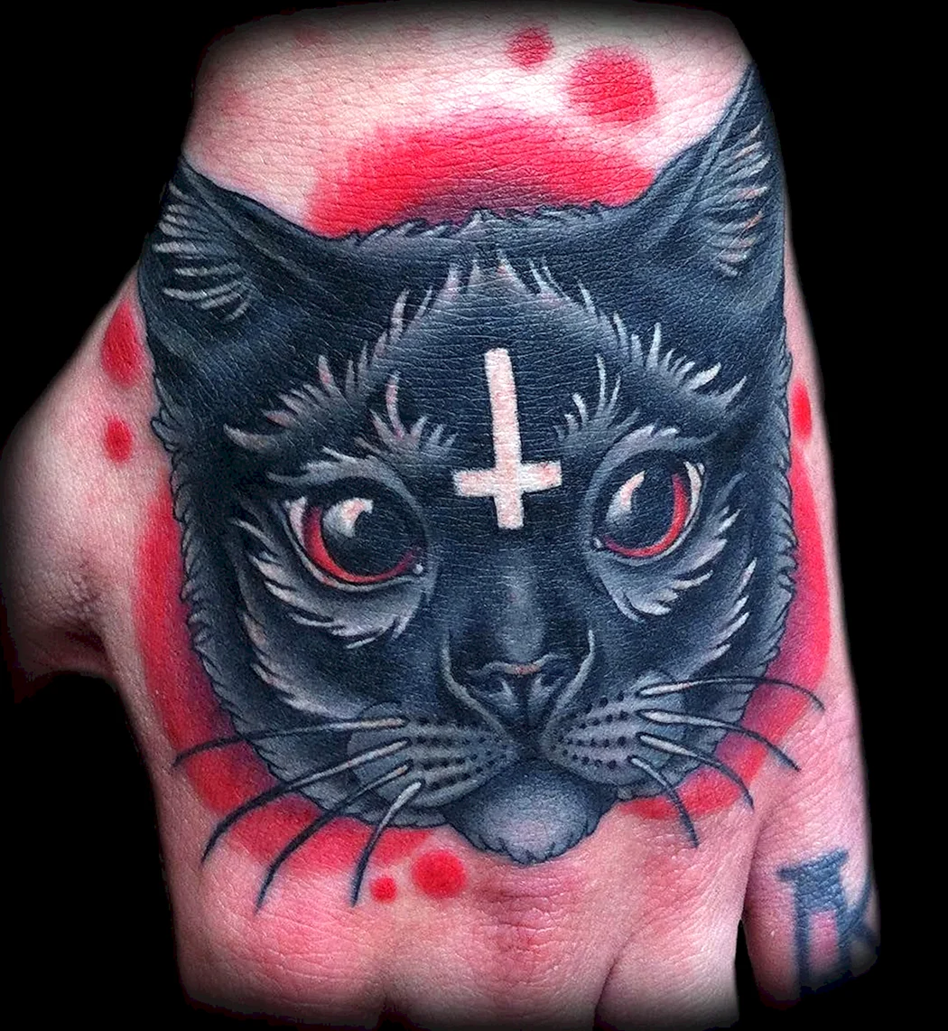 Тату кошка