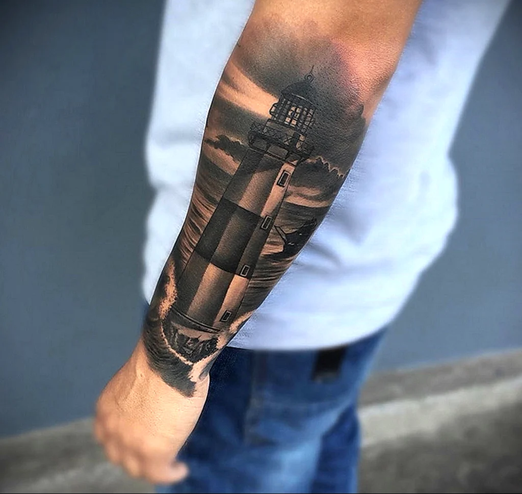 Тату на локте