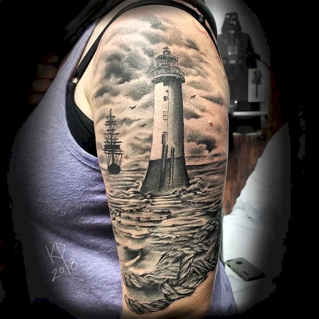 Маяк Анива тату