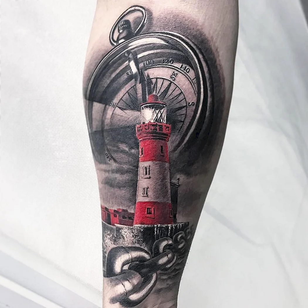 Тату Маяк мужские