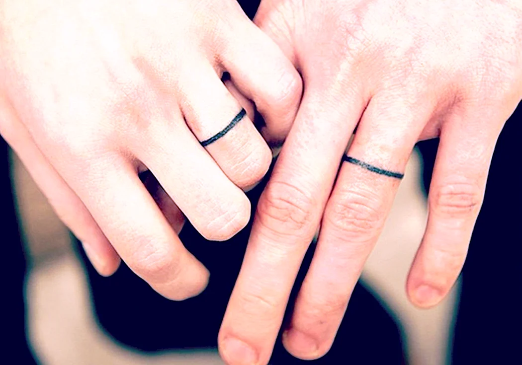 Тату вместо обручальных колец