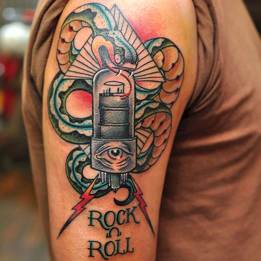 Татуировки в стиле рок