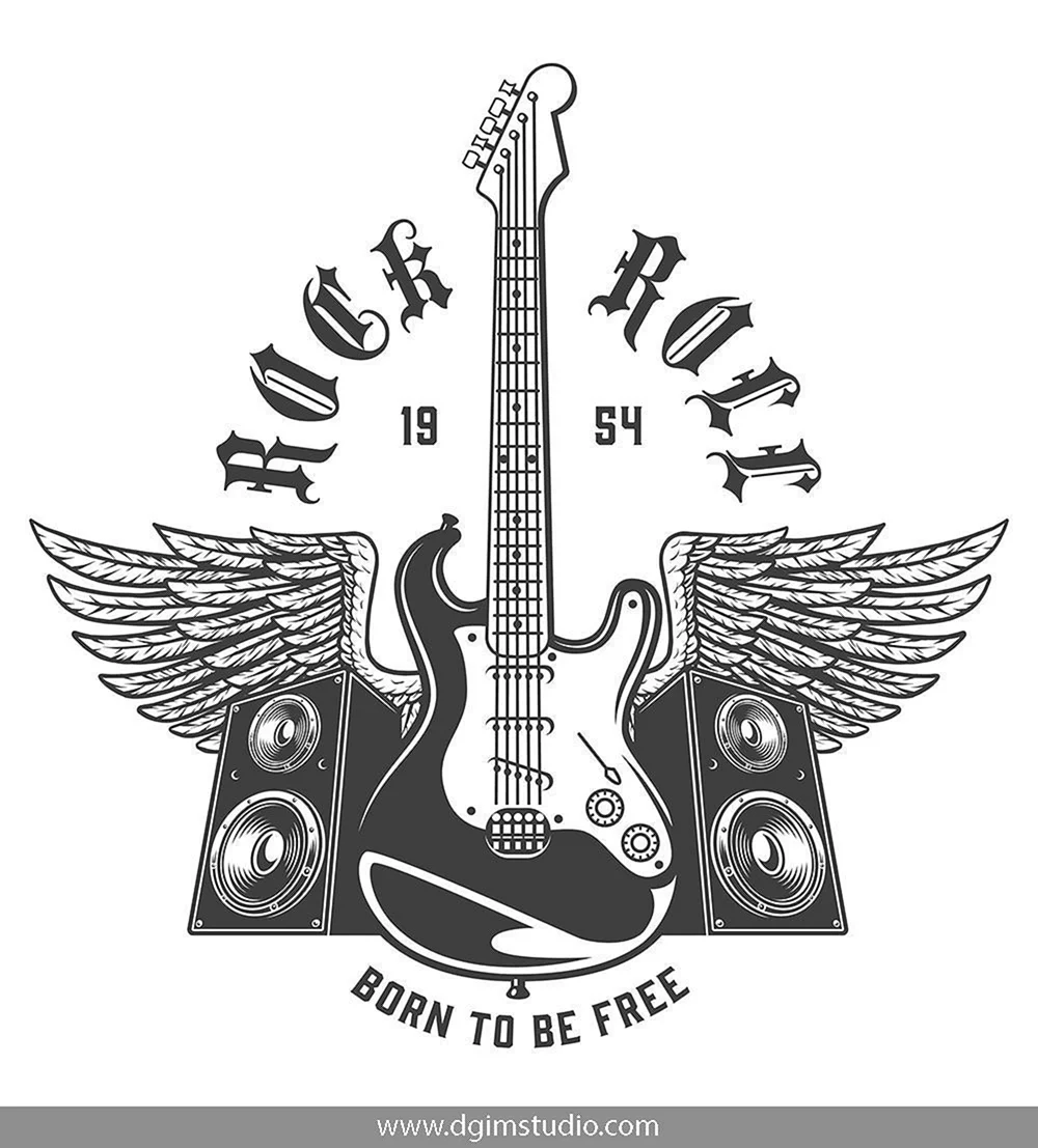 Тату гитара