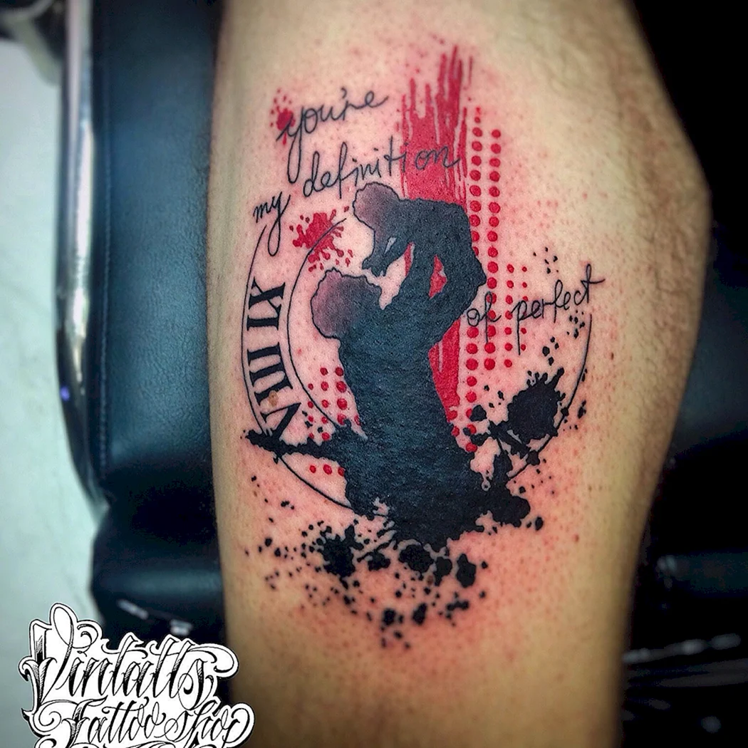 Надписи в стиле трэш полька