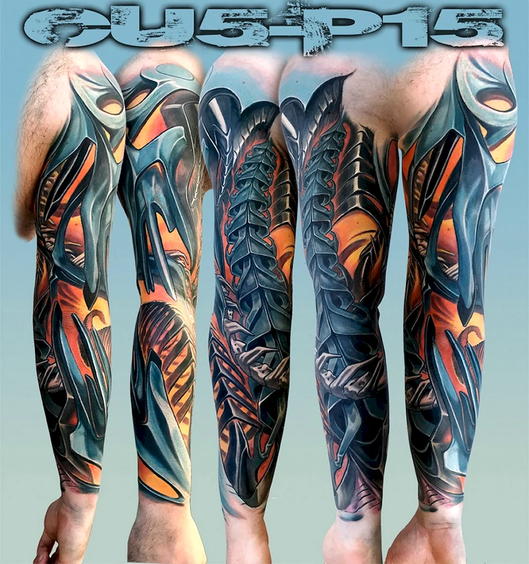 Тату биомеханика органика