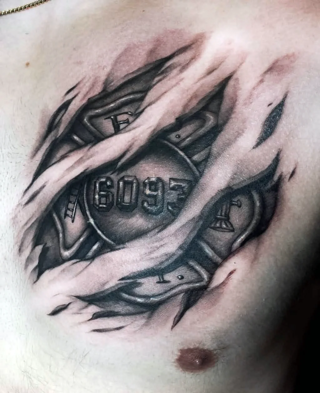 Разрыв кожи тату эскиз