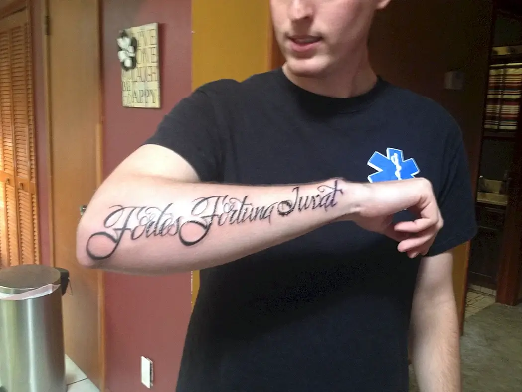 Fortuna тату надпись