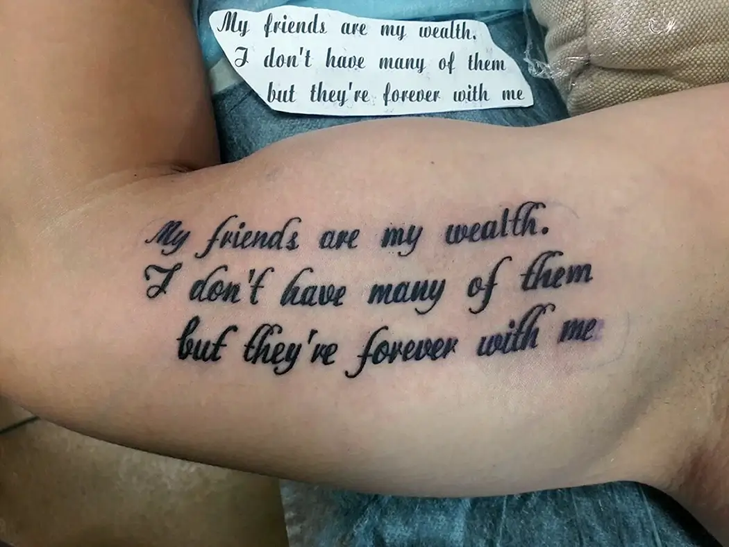 Удача на латыни тату