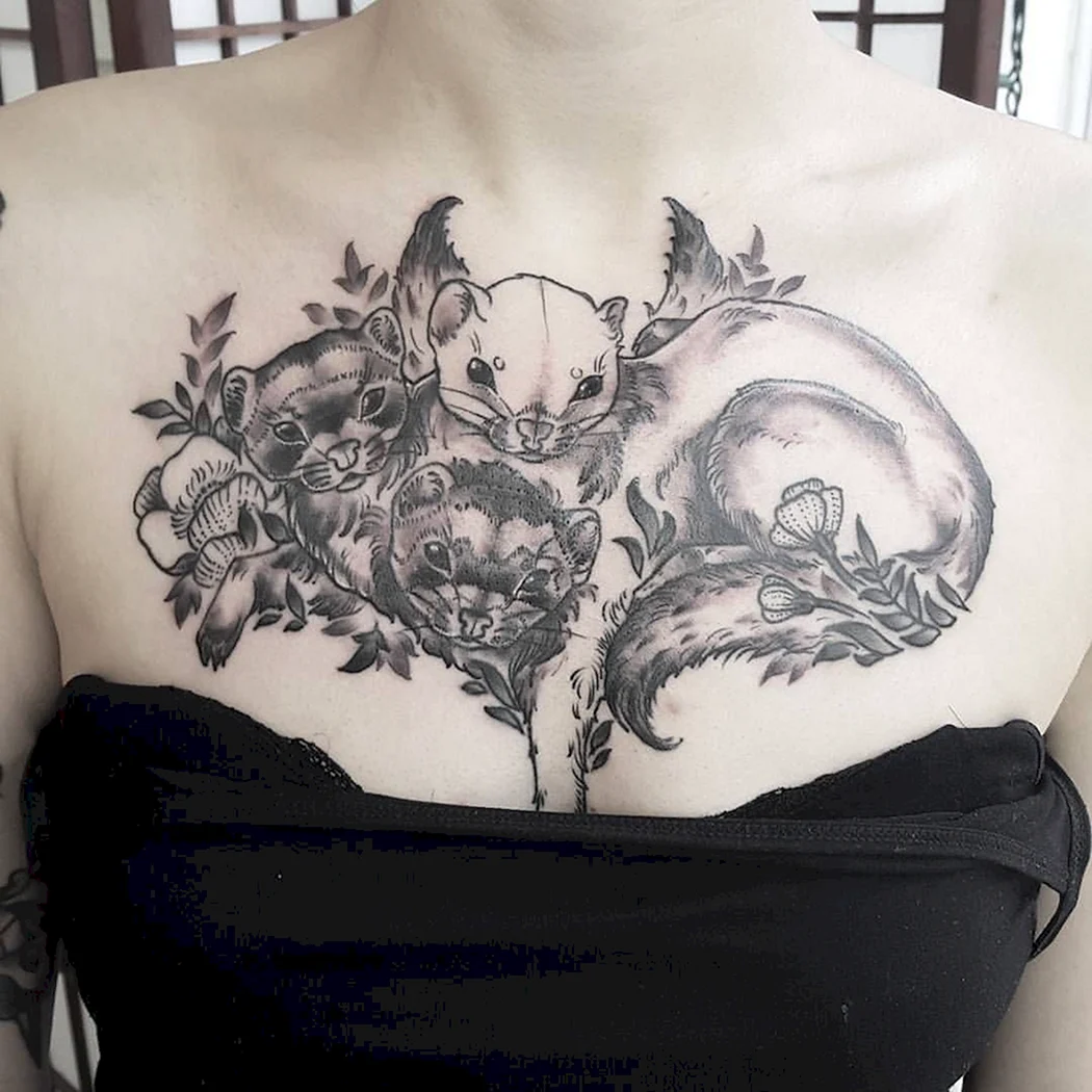 Горностай тату