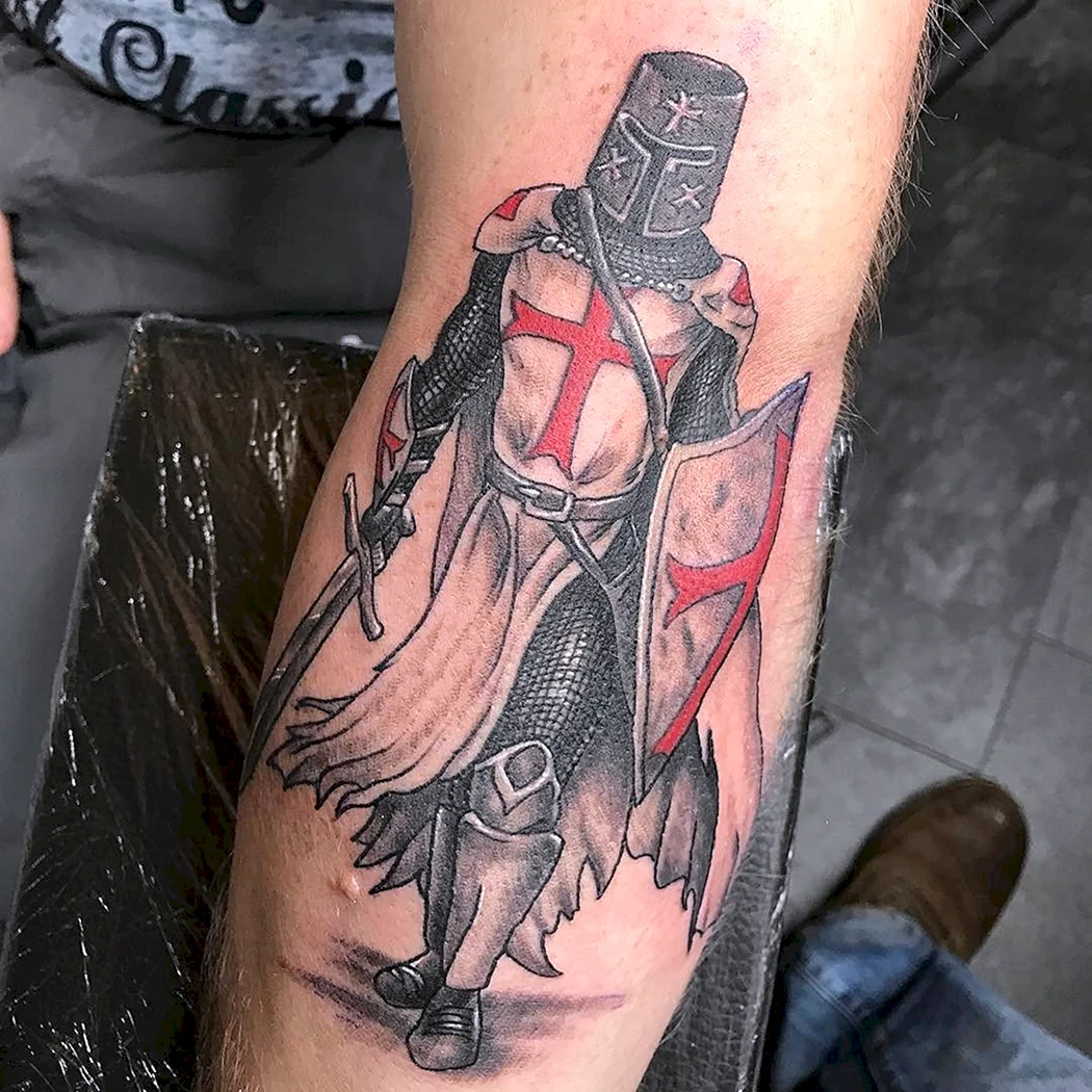 Тату рыцарь Тевтонец