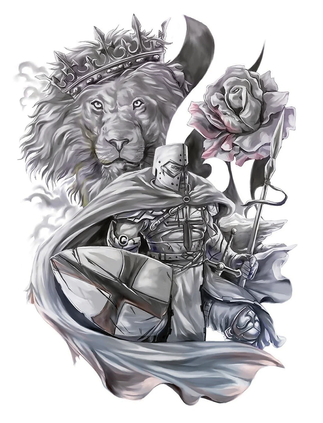 Тату воин Георгий Победоносец