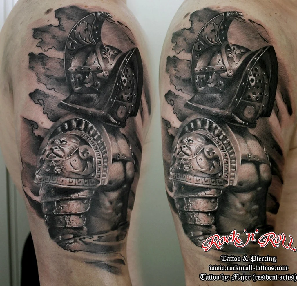 Тату в стиле Гладиатор
