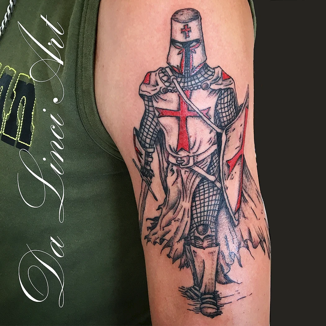 Тату рыцарь Тевтонец