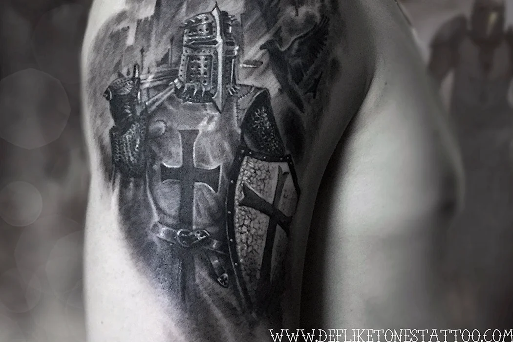 Тату рыцарь Тевтонец