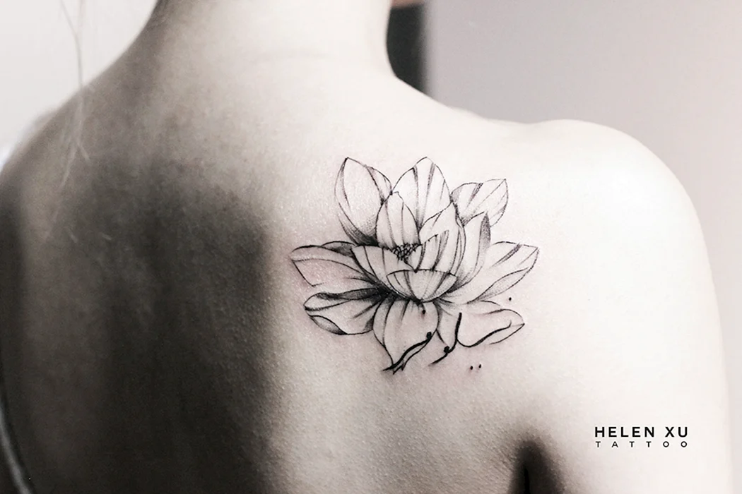 Белый Лотос тату
