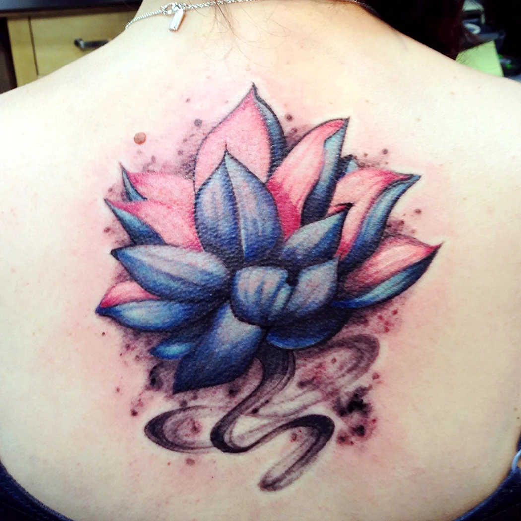 Голубой Лотос тату