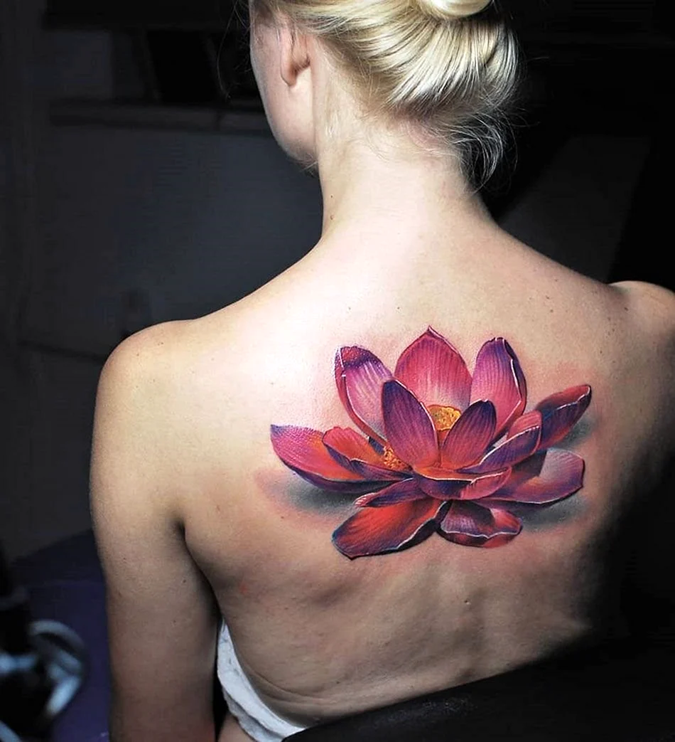 Лотус цветок тату