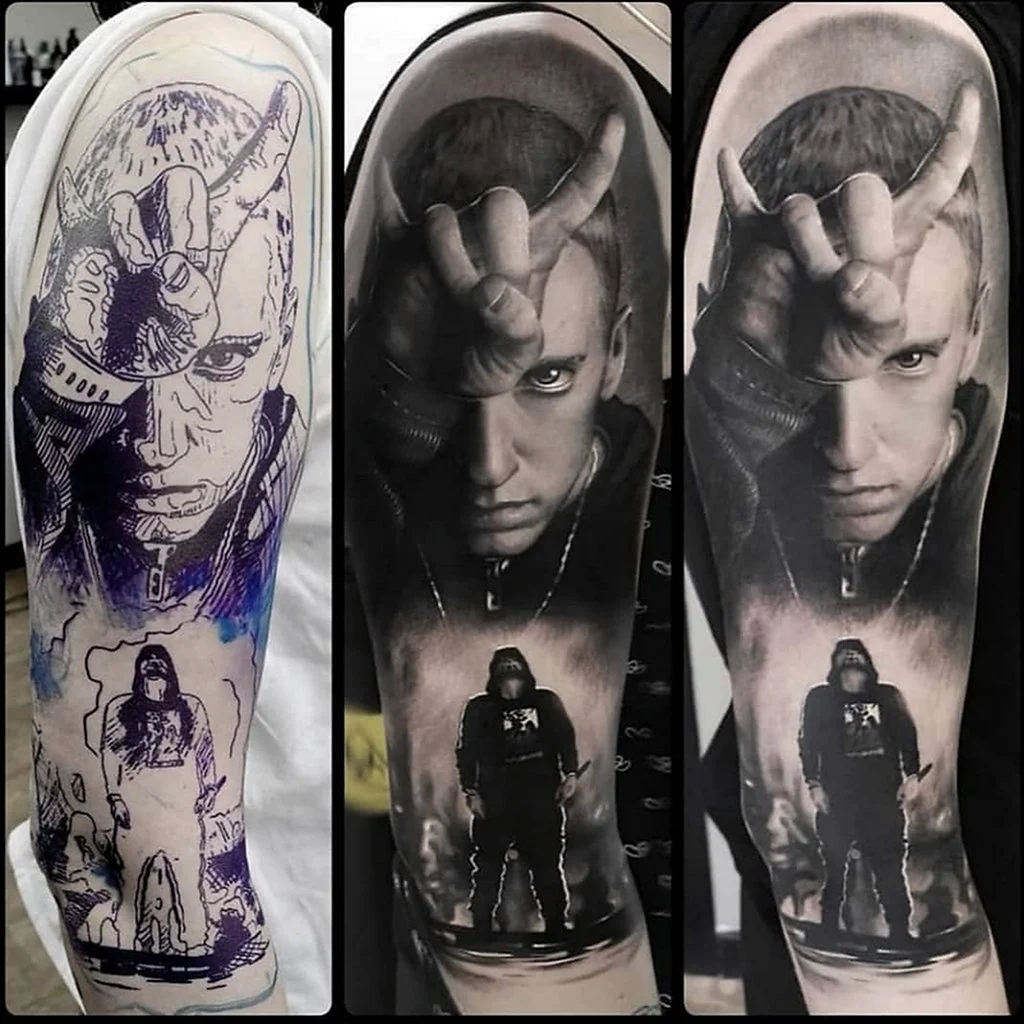 Эминем тату эскиз