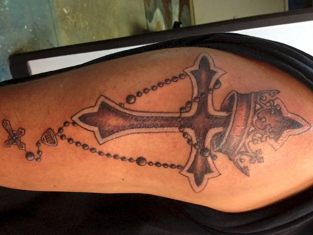 Армянский крест тату