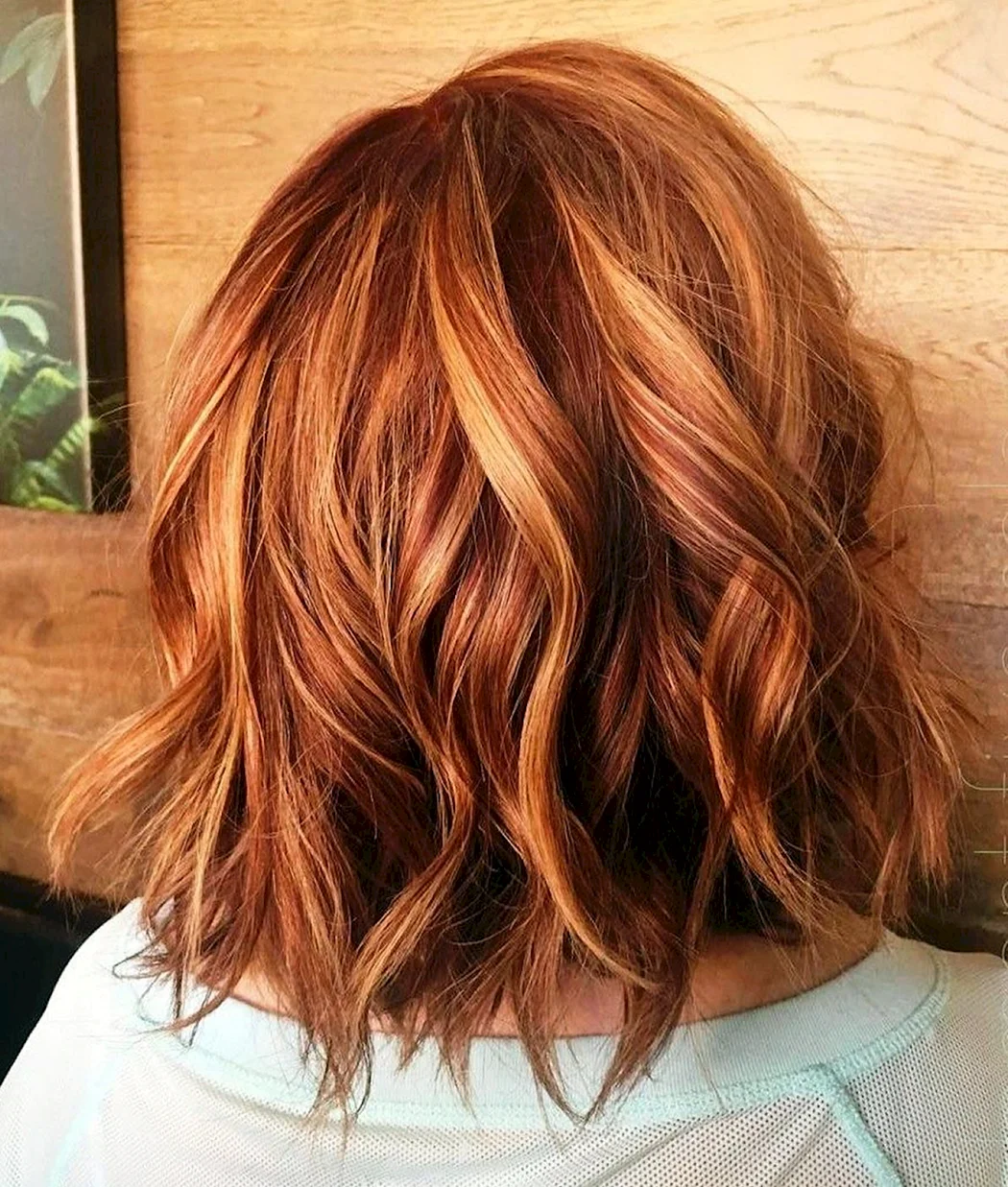 Каскад медный балаяж