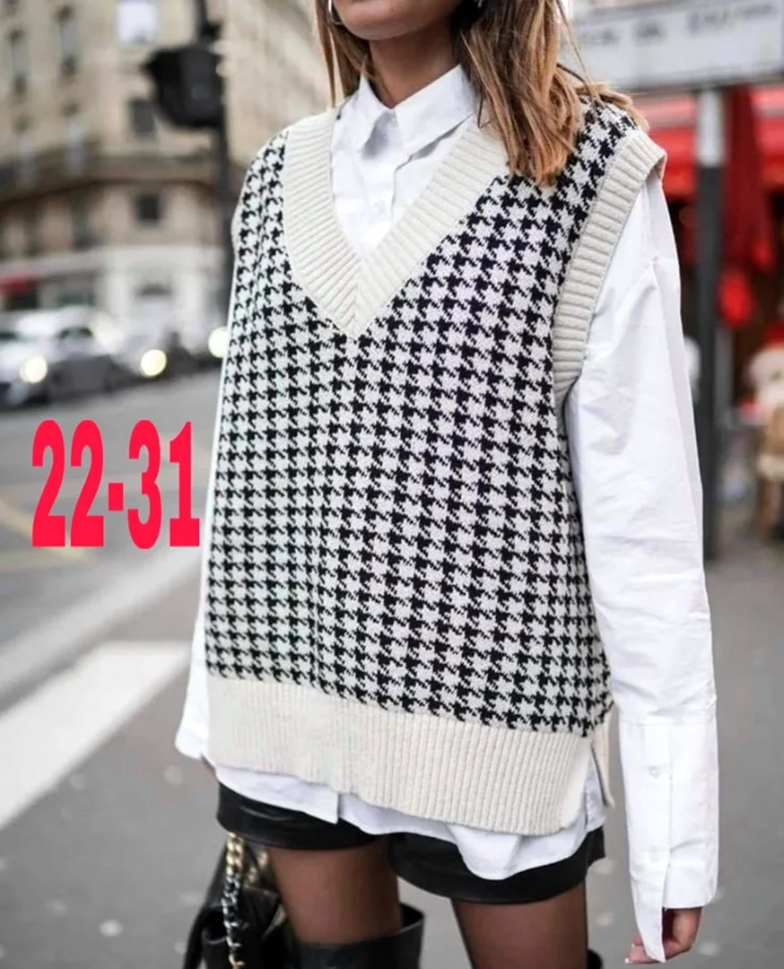 Трикотажный жилет оверсайз Zara