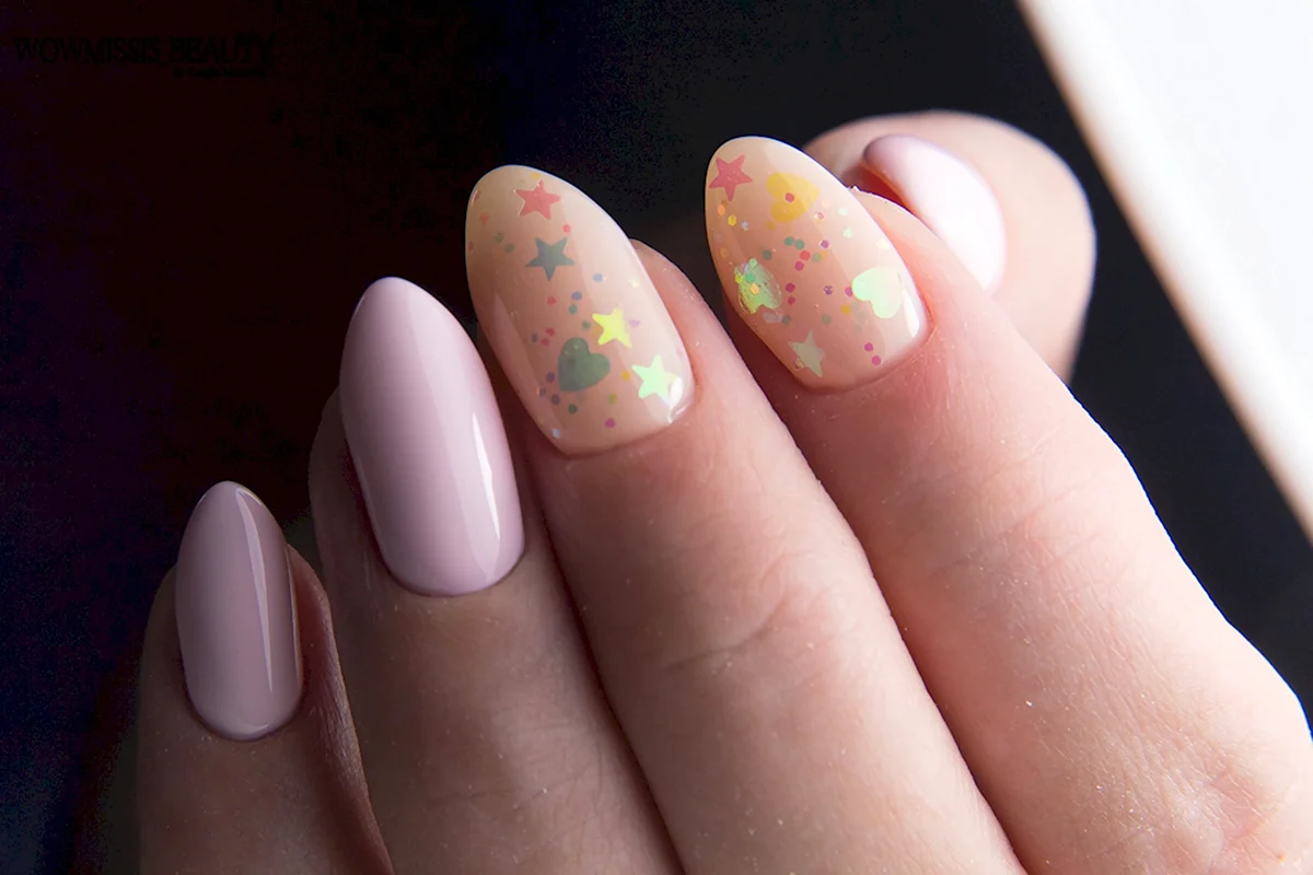 Летние ногти пастельных тонов