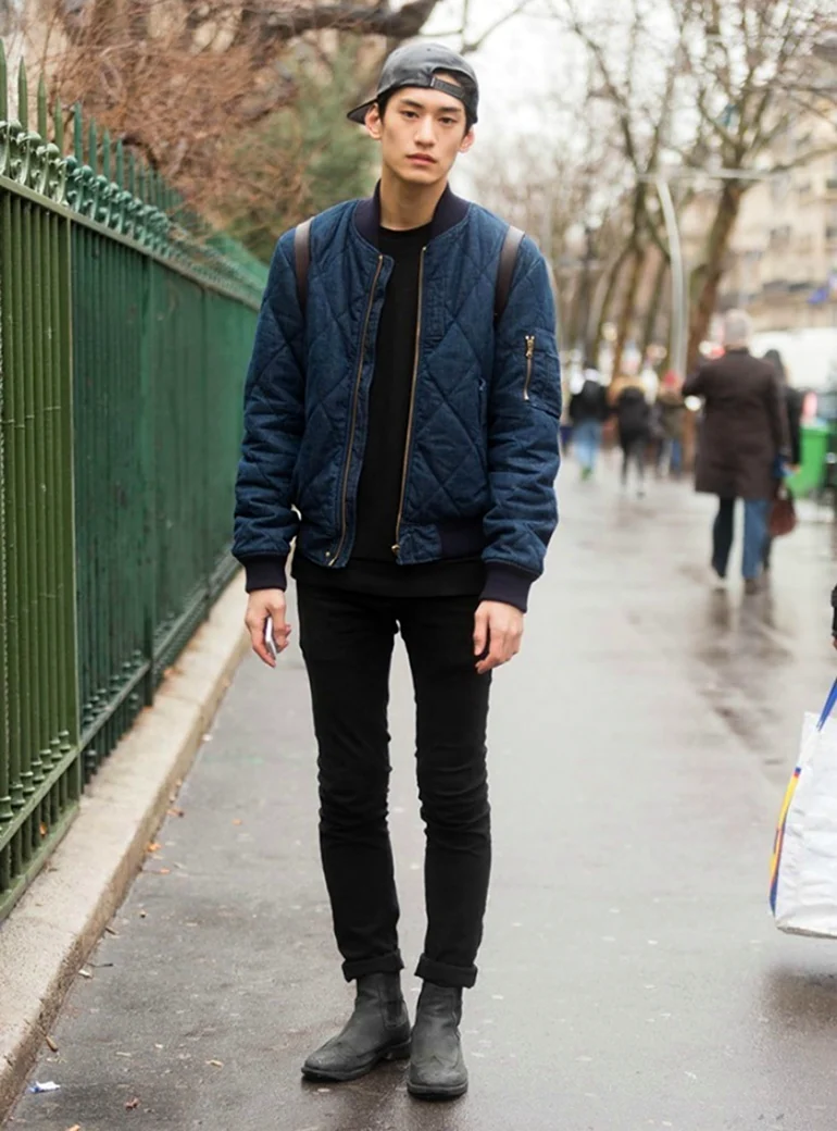 Мужской look бомбер и Челси