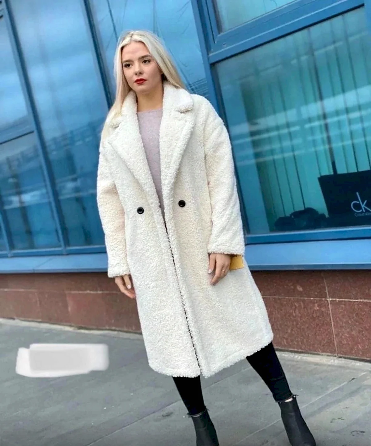 Эко шубки белые Тедди