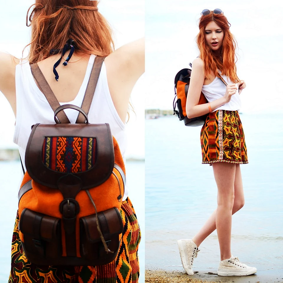 Девушка с рюкзаком