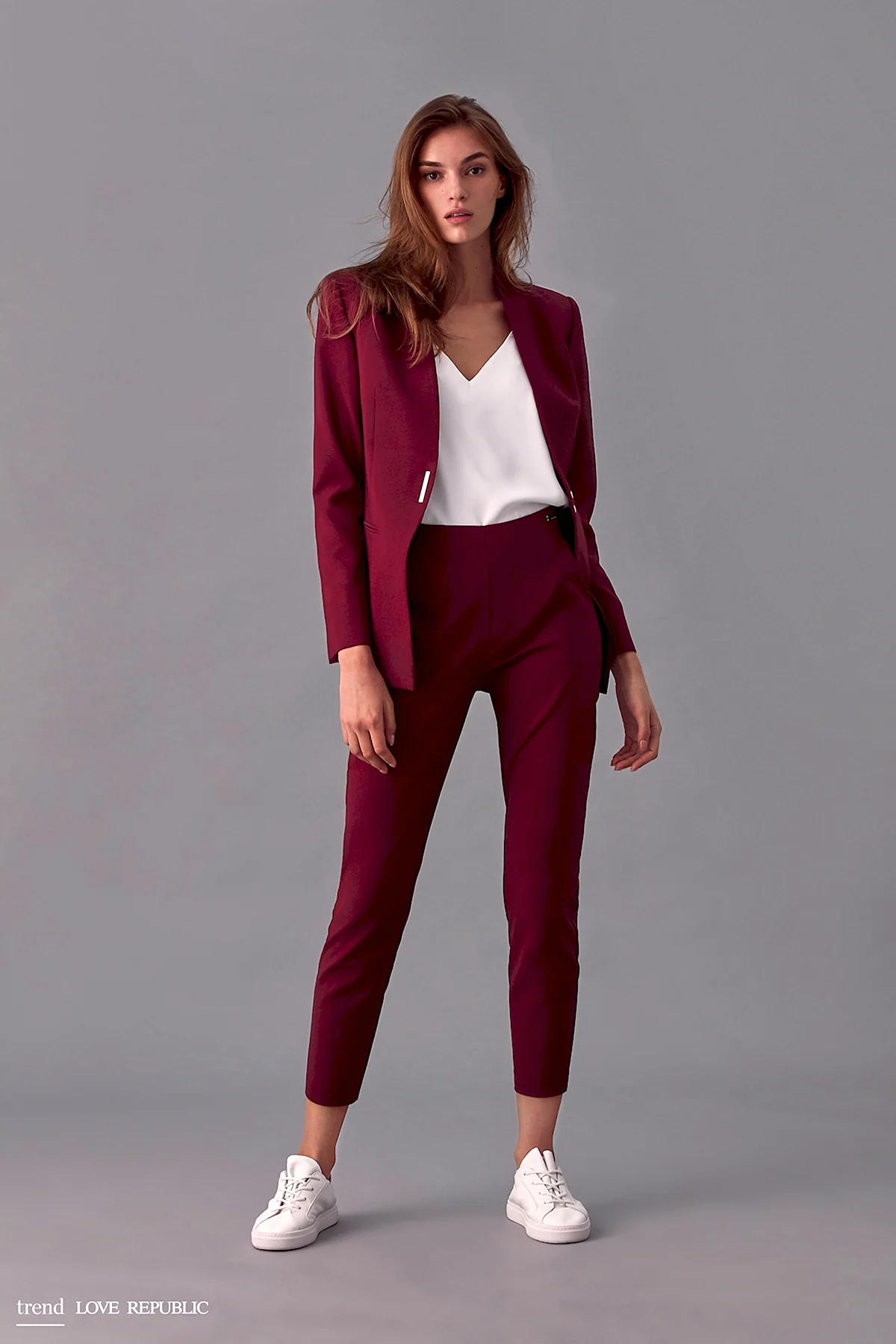 Лав Репаблик брюки бордовые