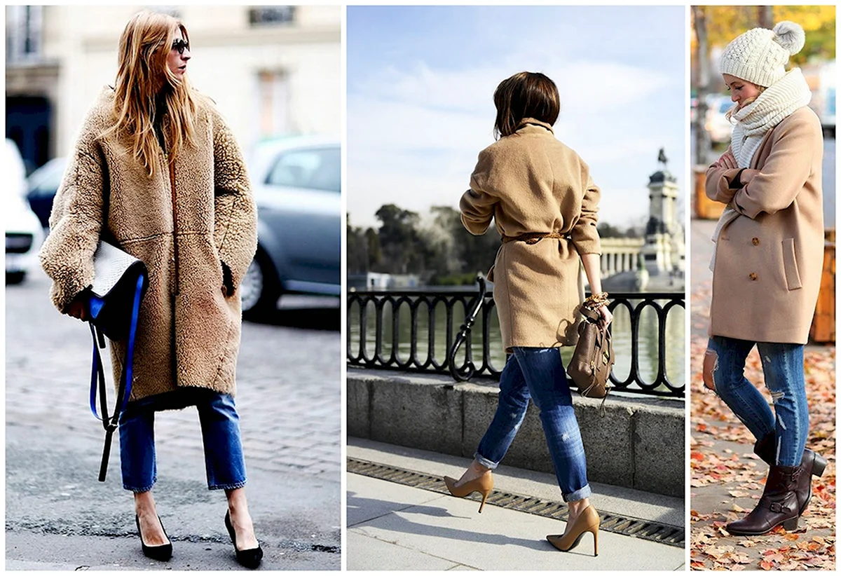 Пальто оранжевое оверсайз с Челси