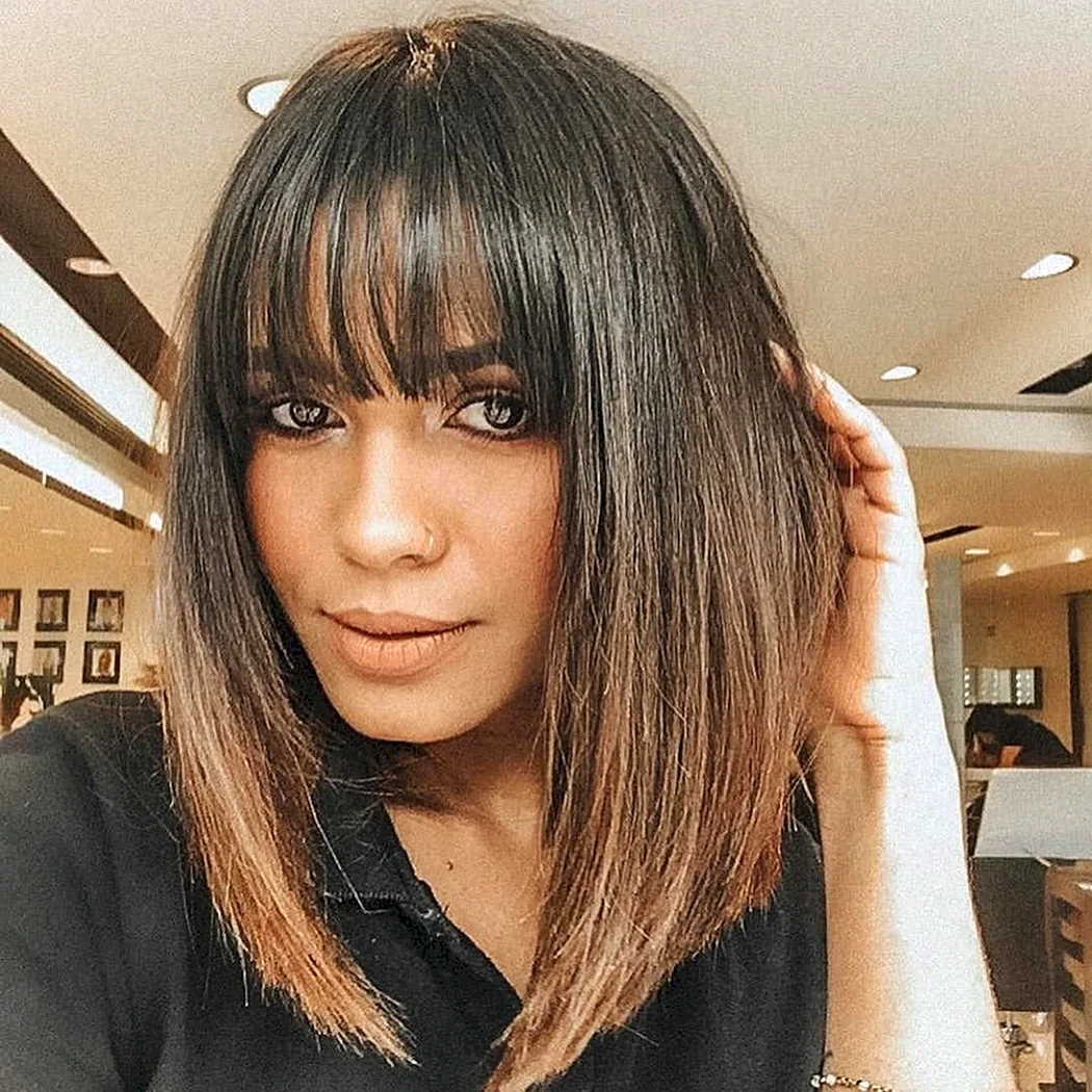 Long Bob с челкой