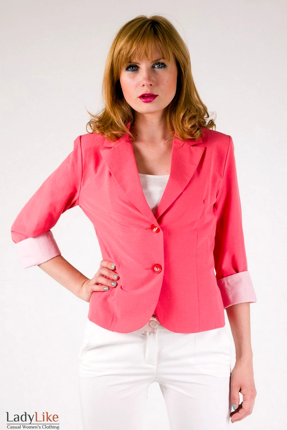 Calista коралловый жакет