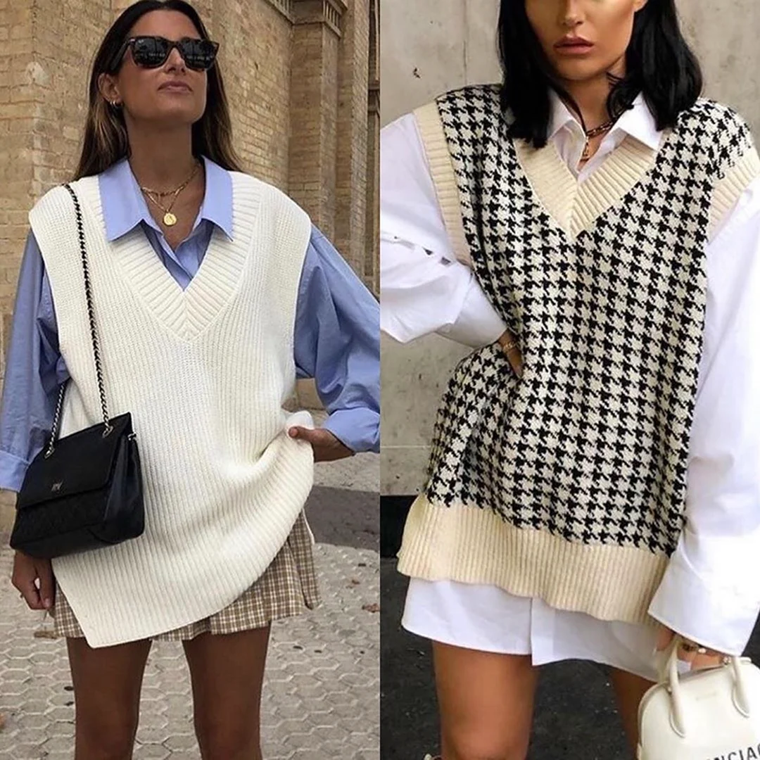 Рубашка с жилеткой женская