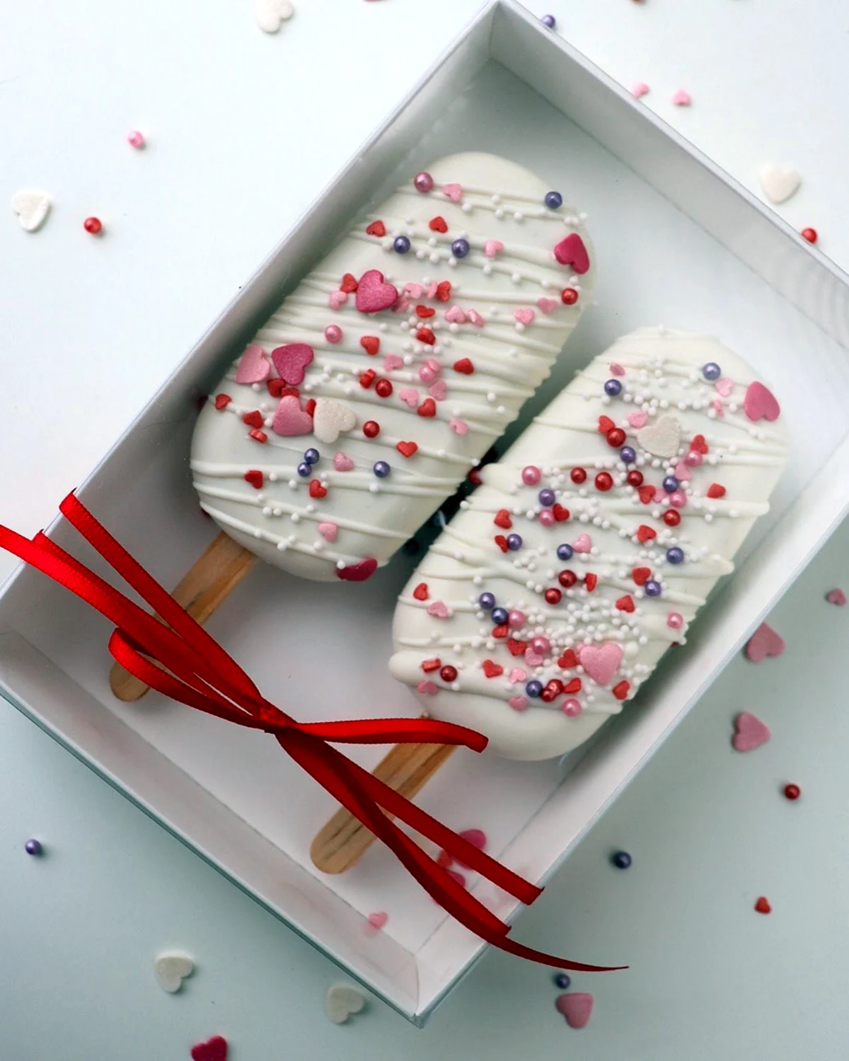 Пирожное эскимо на палочке на 8 марта