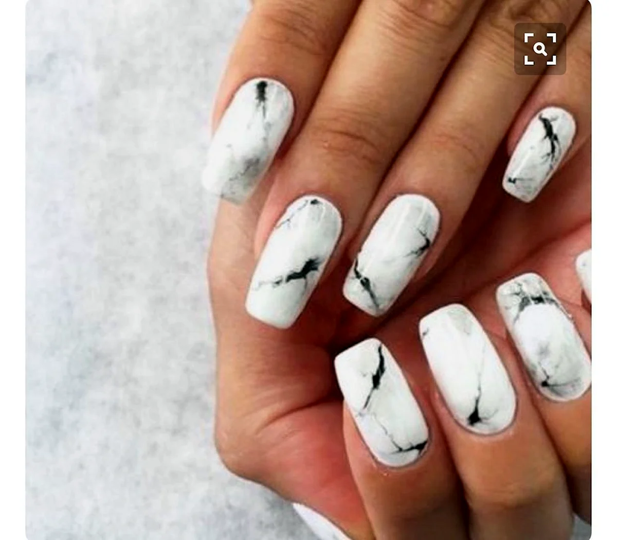 Белый камуфляж маникюр