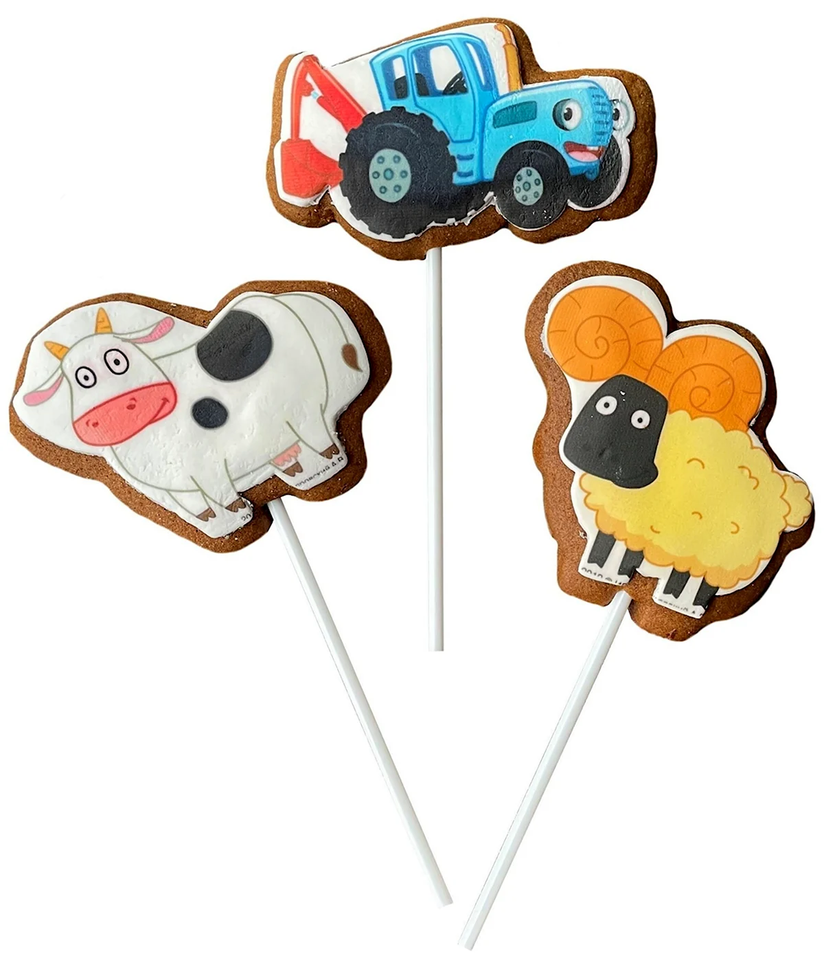 Имбирные пряники синий трактор