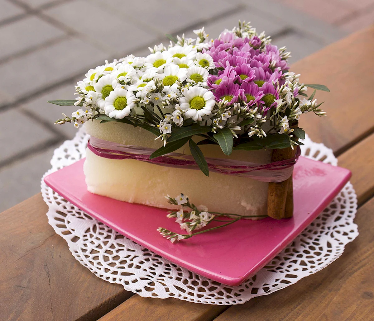 Торт из цветов