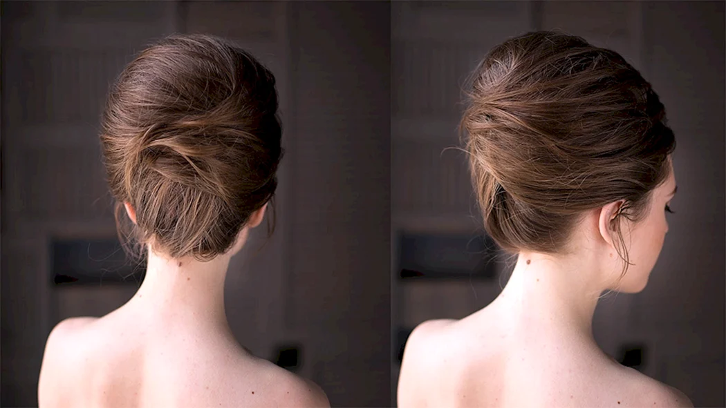 Небрежная Ракушка прическа