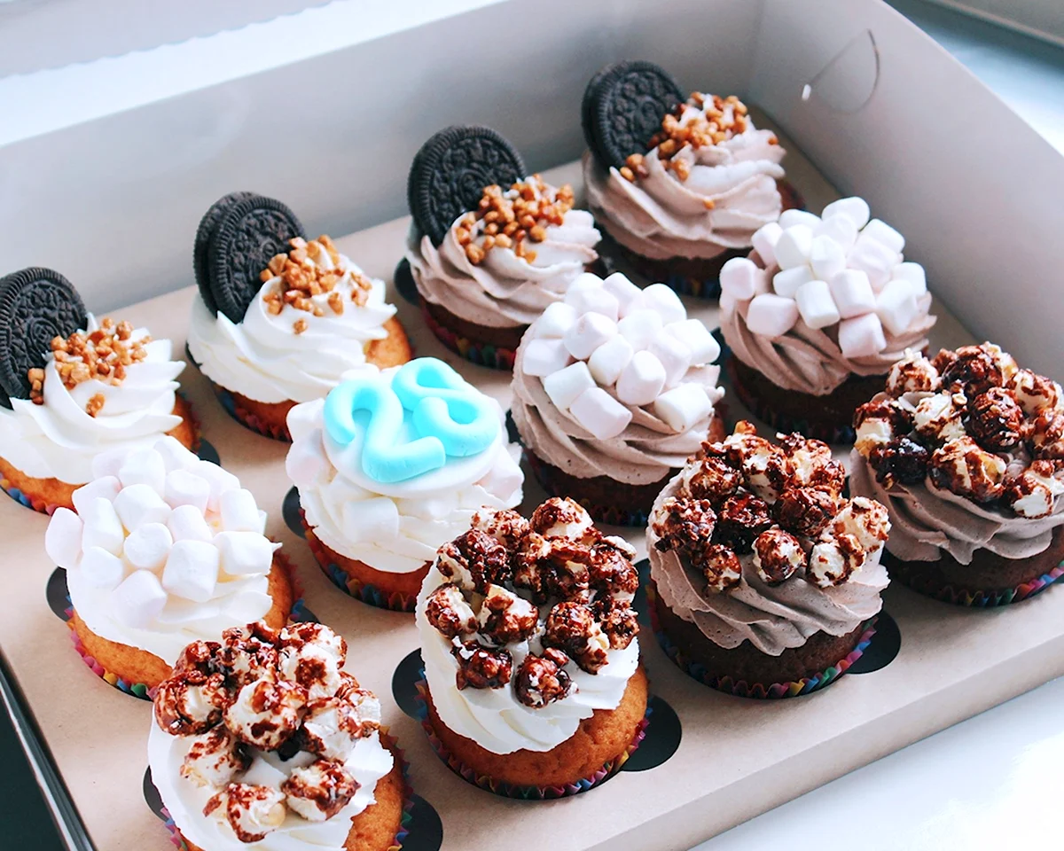 Украшение капкейков